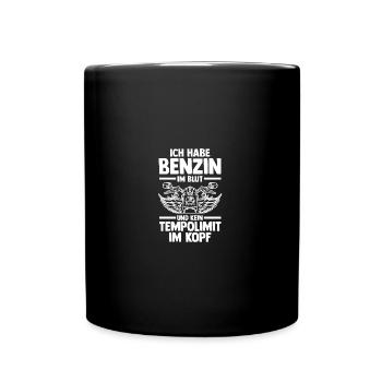Biker Bike Motorcyclist Motorcycle - Full Colour Mug - black - Front