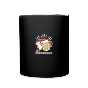 The location is drunken beer unicorn - Full Colour Mug - black - Front