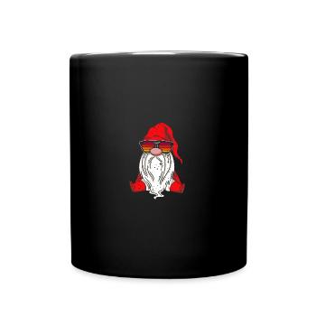 Weihnachten Weihnachtswichtel Weihnachtsgnom - Tasse einfarbig - Schwarz - Vorne