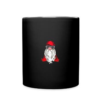 Weihnachten Weihnachtswichtel Weihnachtsgnom - Tasse einfarbig - Schwarz - Vorne