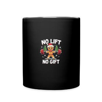 Pas d’ascenseur pas de cadeau Bodybuilder Pain d’épice Homme Gym - Mug uni - noir - Devant