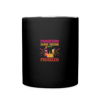 Karnevalskostüm Bier Fasching Karneval - Tasse einfarbig - Schwarz - Vorne