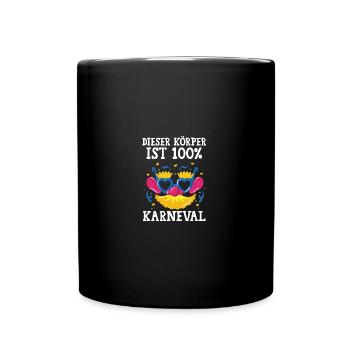 Costume de carnaval Carnaval - Mug uni - noir - Devant