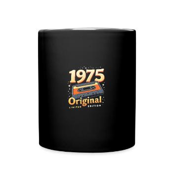 50ème Anniversaire Homme Femme 50 Ans 1975 Cadeau - Mug uni - noir - Devant