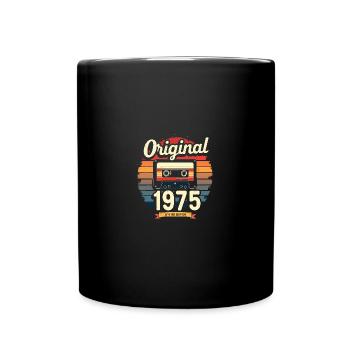 50ème Anniversaire Homme Femme 50 Ans 1975 Cadeau - Mug uni - noir - Devant