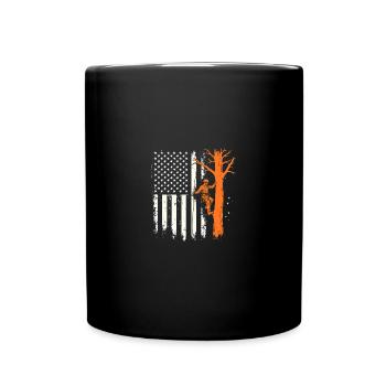 Drapeau Arboriculteur - Cadeau Unique - Full Colour Mug - black - Front