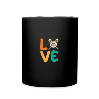 Joueur de fléchettes Fléchettes - Mug uni - noir - Devant
