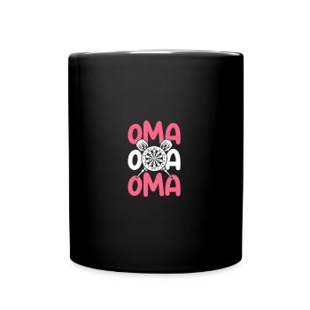 Darts Player Granny Darts - Full Colour Mug - black - Front
