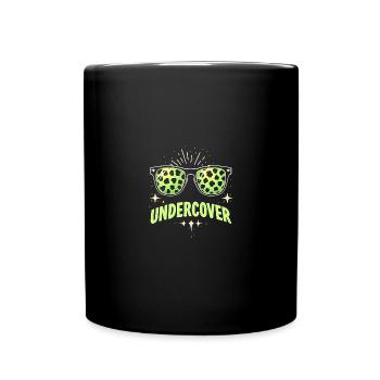 Funny Sunglasses and Undercover Speech Costume - Full Colour Mug - black - Front