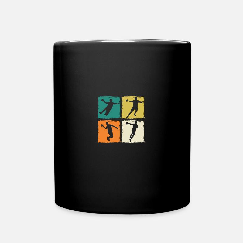 Handballer Handball - Tasse einfarbig - Schwarz