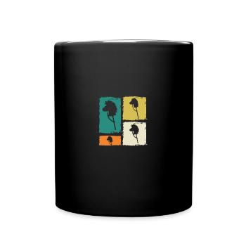 Steckenpferd Hobby Horsing - Tasse einfarbig - Schwarz - Vorne