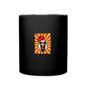 Poulet Coq - Mug uni - noir - Devant