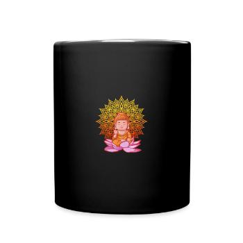 Buddha Monk Namaste Buddhaful Day I Gift - Full Colour Mug - black - Front