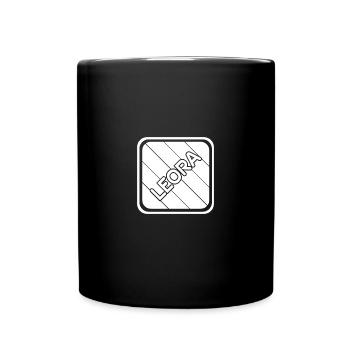 First name Leora - Full Colour Mug - black - Front