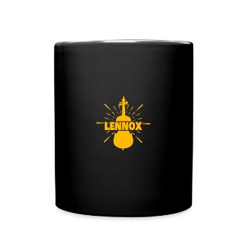 Geschenk für Lennox - Tasse einfarbig - Schwarz - Vorne