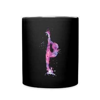 Turnerin - Tasse einfarbig - Schwarz - Vorne