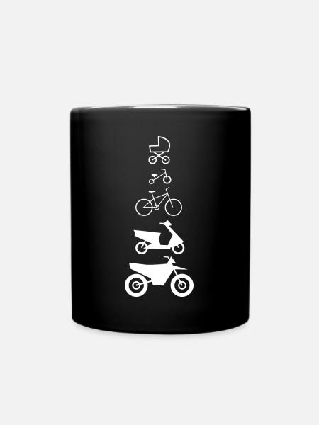 Carrière de moto - Mug uni - noir