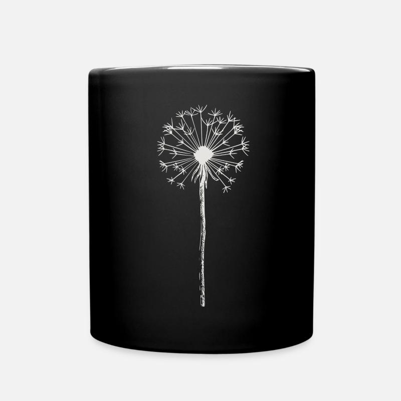 Pusteblume - Löwenzahn - Natur - Tasse einfarbig - Schwarz
