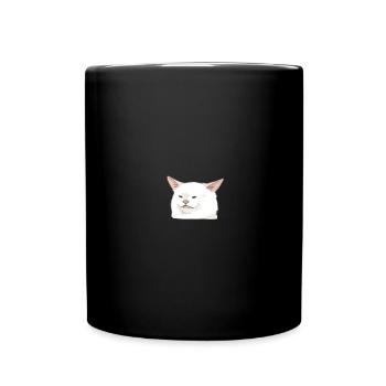 Smudge the Cat Woman Yelling at a Cat Meme01 3 - Mug uni - noir - Devant
