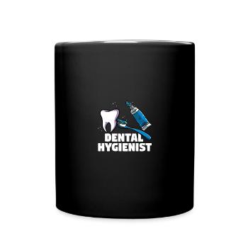 Zahnhygieniker Zahnarzt Zähne Mundhygiene - Tasse einfarbig - Schwarz - Vorne