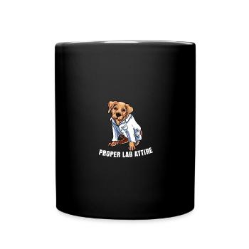 Golden Retriever Laborbekleidung Goldie Labrador - Tasse einfarbig - Schwarz - Vorne