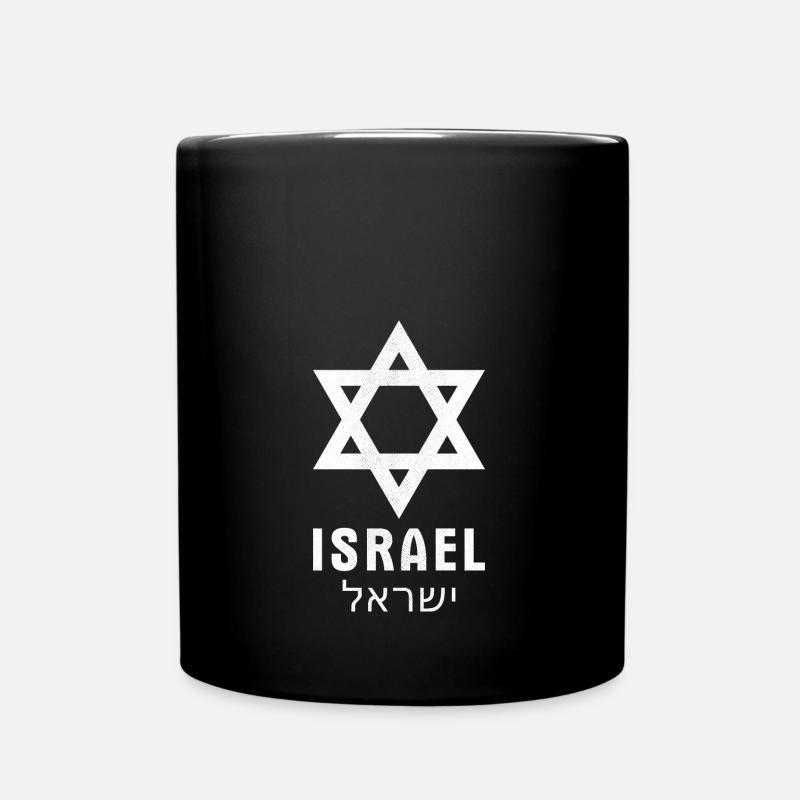 Étoile de David Israël Tsahal Juda juif - Mug uni - noir