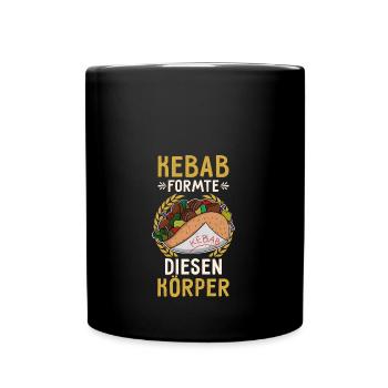 Kebab a façonné ce corps street food kebab - Mug uni - noir - Devant