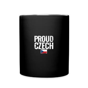 Proud Czech Tschechien Tschechisch Flagge Tscheche - Tasse einfarbig - Schwarz - Vorne