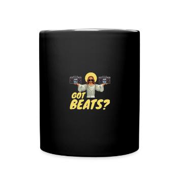Hip Hop Beat Producer Retro Ghetto Blaster 1990s - Tasse einfarbig - Schwarz - Vorne