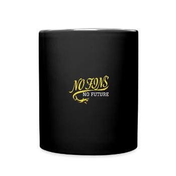 No Fins No Future Safe Sharks - Tasse einfarbig - Schwarz - Vorne