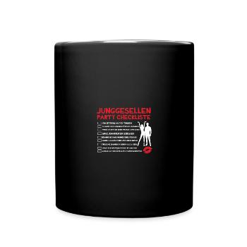 Groom Squad Junggesellenabschied Bräutigam - Tasse einfarbig - Schwarz - Vorne
