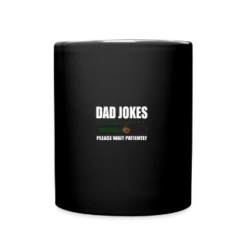 Dad Jokes - Tasse einfarbig - Schwarz - Vorne