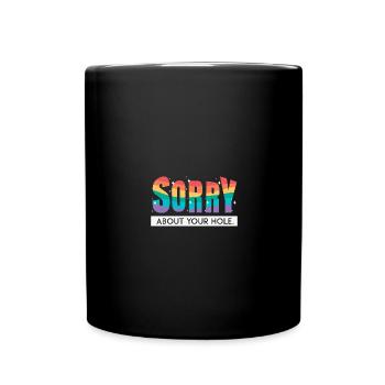 Schwule LGBT Pride Gay Rainbow Flag - Tasse einfarbig - Schwarz - Vorne