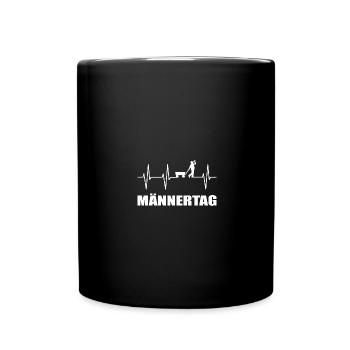 Männertag - Tasse einfarbig - Schwarz - Vorne