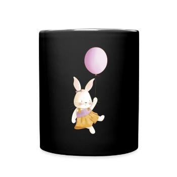Rabbit Family Mama Baby T-Shirt - Full Colour Mug - black - Front