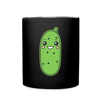 concombre - Mug uni - noir - Devant