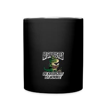 Abi Saurus Rex Abschluss Jahrgang 2023 AK23 - Tasse einfarbig - Schwarz - Vorne