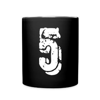 5 Number jersey - Full Colour Mug - black - Front