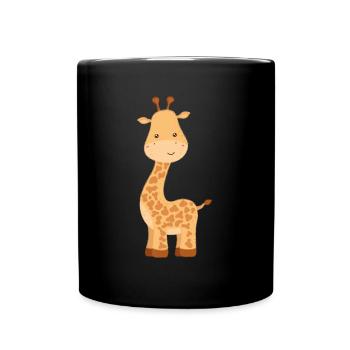 Giraffe Family Mama Baby T-Shirt - Full Colour Mug - black - Front