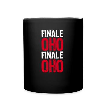 FINALE OHO - Fußball Sport Meisterschaft Gewinner - Tasse einfarbig - Schwarz - Vorne