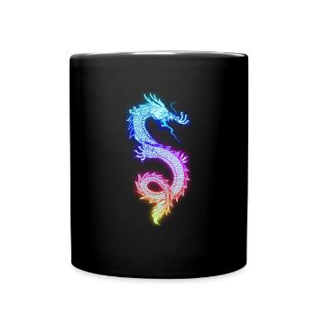 Dragon chinois - Mug uni - noir - Devant