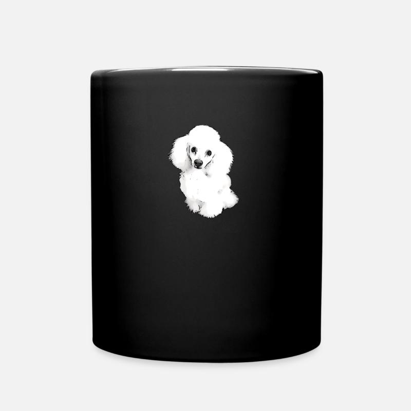 Süßer Pudel Welpe - Tasse einfarbig - Schwarz