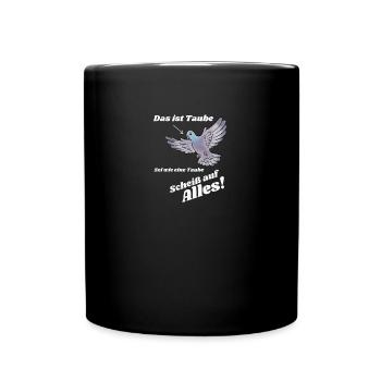 Fun Shirt - Tasse einfarbig - Schwarz - Vorne