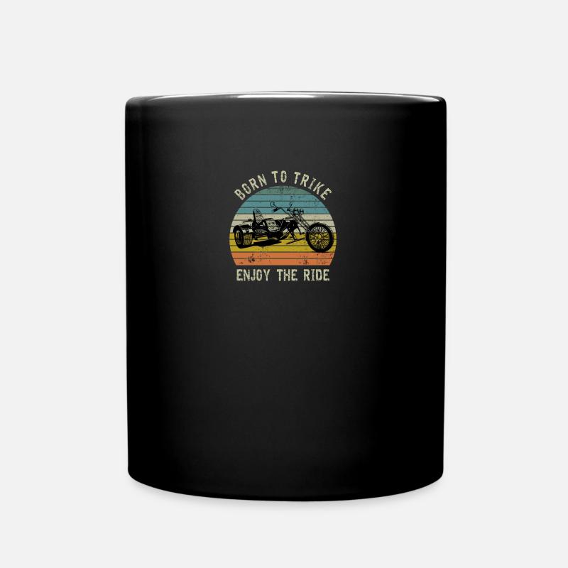 Trike Motorcycle Moto né à Trike cadeau - Mug uni - noir