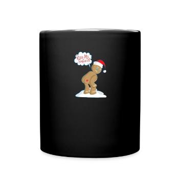 Méchant homme en pain d’épice Noël Ugly Christmas - Mug uni - noir - Devant