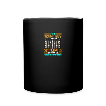 Sound Engineer Music Production DJ Audio Guy - Tasse einfarbig - Schwarz - Vorne