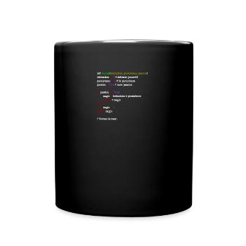 java code - Tasse einfarbig - Schwarz - Vorne