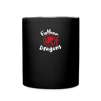 Father Of Dragons Fathers Day - Mug uni - noir - Devant