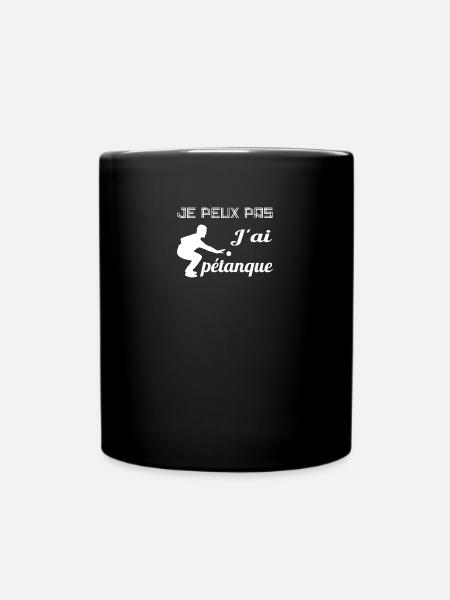 je peux pas j'ai pétanque - Mug uni - noir