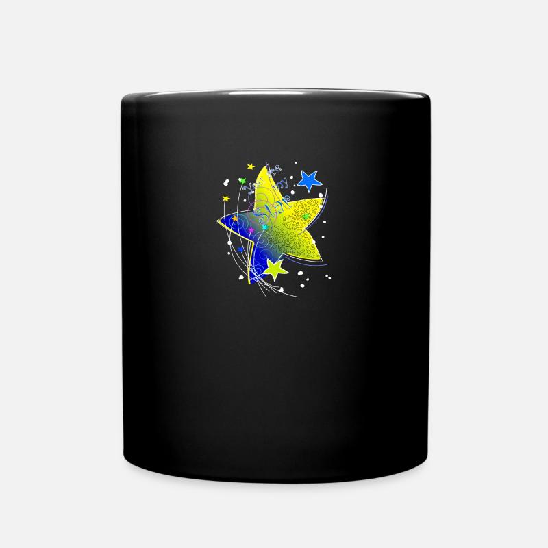 Étoile jaune simple résumé tu es mon étoile - Mug uni - noir